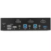 StarTech.com Switch KVM DisplayPort de 2 Portas - 4K 60Hz - Ecrã Único - Switch KVM USB DP 1.2 UHD de Duas Portas com Hub USB 3.0 & Áudio Integrados - Dell HP Apple Lenovo - Conforme TAA
