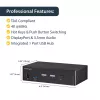 StarTech.com Switch KVM DisplayPort de 2 Portas - 4K 60Hz - Ecrã Único - Switch KVM USB DP 1.2 UHD de Duas Portas com Hub USB 3.0 & Áudio Integrados - Dell HP Apple Lenovo - Conforme TAA