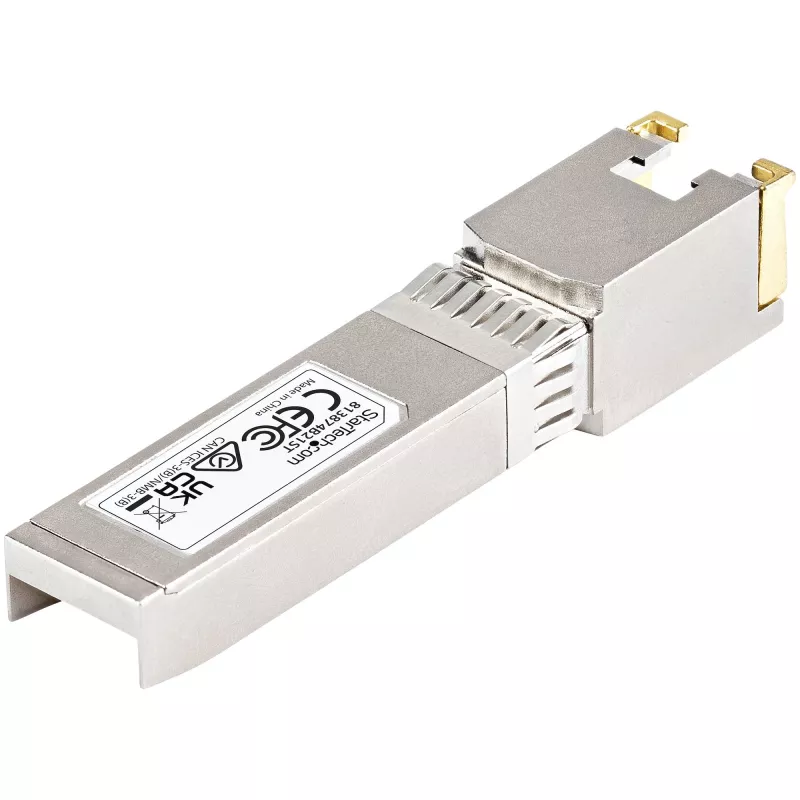 StarTech.com HPE 813874-B21 Compatível Módulo SFP+ - 10GBASE-T - SFP para RJ45 Cat6/Cat5e - 10GE Gigabit Ethernet SFP+ - RJ-45 30m - HPE BladeSystem, c-Class