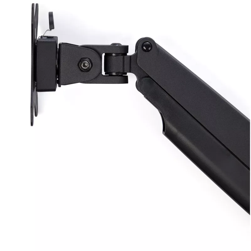 StarTech.com Braço de Monitor de Secretária – Braço de Monitor VESA Ergonómico Robusto – Ecrã Único de 9 kg – Totalmente Articulado, Ajustável em Altura, Articulado – Alumínio – Grampo C/Passagem – Preto