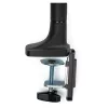 StarTech.com Braço de Monitor de Secretária – Braço de Monitor VESA Ergonómico Robusto – Ecrã Único de 9 kg – Totalmente Articulado, Ajustável em Altura, Articulado – Alumínio – Grampo C/Passagem – Preto