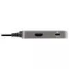 StarTech.com Adaptador Multiportas USB-C – USB-C para HDMI 2.0 4K 60Hz, Passagem de Power Delivery 100 W – Hub USB de 3 Portas 10 Gbit/s – Mini Dock USB Type-C Portátil – Cabo de 25 cm
