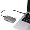 StarTech.com Adaptador Multiportas USB-C – USB-C para HDMI 2.0 4K 60Hz, Passagem de Power Delivery 100 W – Hub USB de 3 Portas 10 Gbit/s – Mini Dock USB Type-C Portátil – Cabo de 25 cm