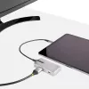 StarTech.com Adaptador Multiportas USB-C – USB-C para HDMI 2.0 4K 60Hz, Passagem de Power Delivery 100 W – Hub USB de 3 Portas 10 Gbit/s – Mini Dock USB Type-C Portátil – Cabo de 25 cm