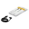StarTech.com 1 m Cabo USB-A para Lightning Robusto – Preto, 90° Angular, Resistente, Reforçado com Fibra Aramid, Cabo de Carregamento/Sincronização USB Type-A para Lightning – Certificado Apple MFi – iPhone