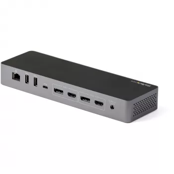 StarTech.com Dock USB C para Macbook Pro/Air-M1/M2/M3/M4, Compatível com Thunderbolt, HDMI/DisplayPort, Dois Monitores 4K 60Hz/Um Monitor 8K, Dock para Portátil USB Type-C, Power Delivery 96W, USB 10Gbps