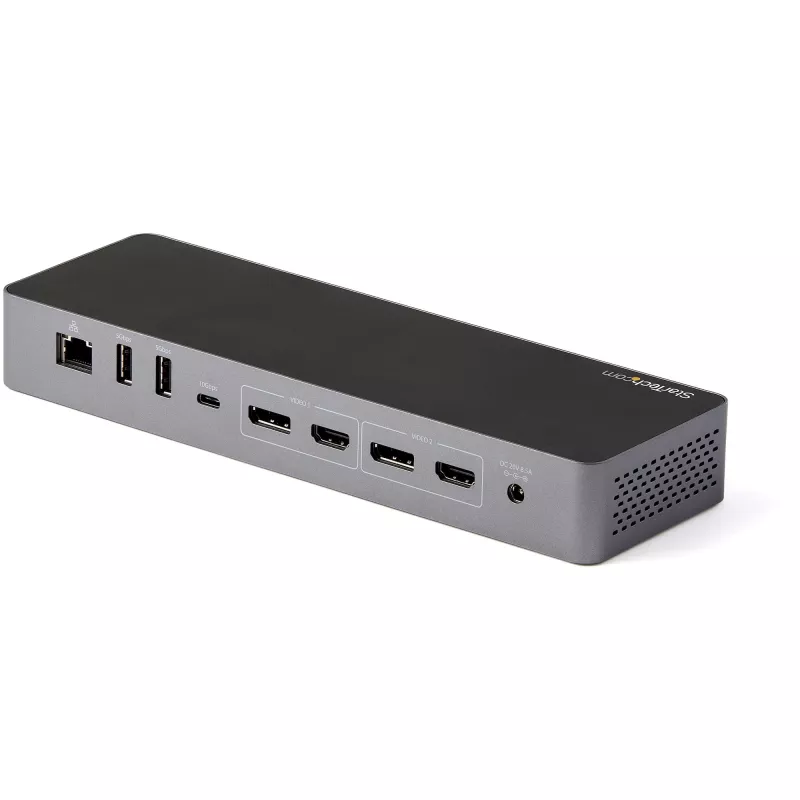 StarTech.com Dock USB C para Macbook Pro/Air-M1/M2/M3/M4, Compatível com Thunderbolt, HDMI/DisplayPort, Dois Monitores 4K 60Hz/Um Monitor 8K, Dock para Portátil USB Type-C, Power Delivery 96W, USB 10Gbps