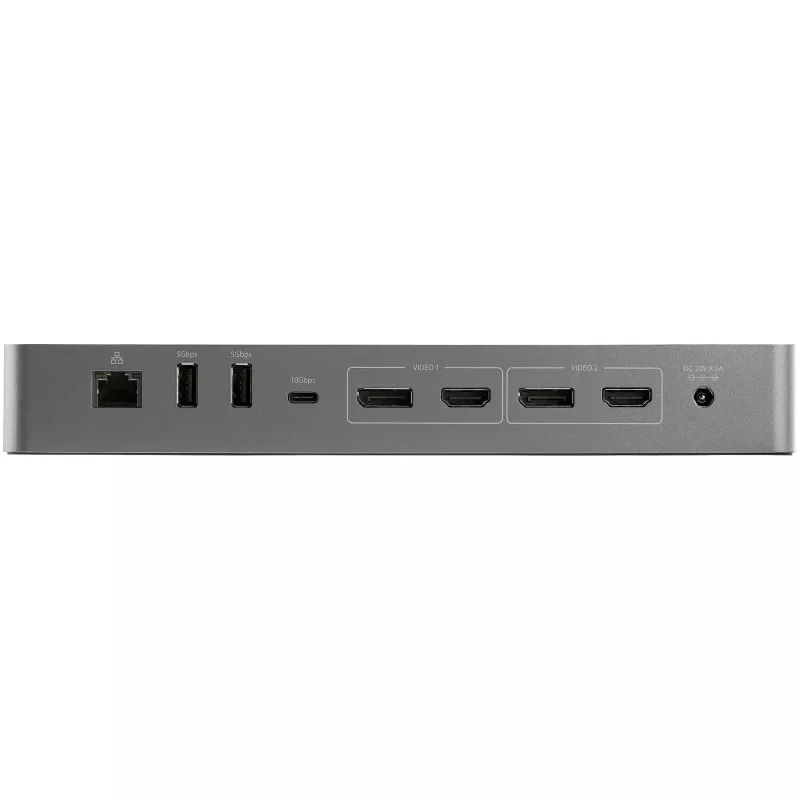 StarTech.com Dock USB C para Macbook Pro/Air-M1/M2/M3/M4, Compatível com Thunderbolt, HDMI/DisplayPort, Dois Monitores 4K 60Hz/Um Monitor 8K, Dock para Portátil USB Type-C, Power Delivery 96W, USB 10Gbps