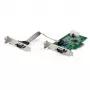 StarTech.com Placa Adaptadora Serial PCI Express RS232 de 2 Portas – Controlador Anfitrião Serial PCIe RS232 – PCIe para Serial DB9 – UART 16950 – Placa de Expansão Low-Profile – Windows & Linux