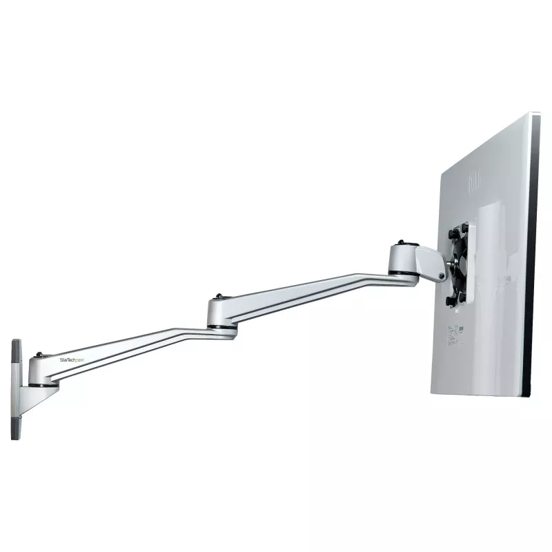 StarTech.com Suporte de Parede para Braço de Monitor - Braço de Monitor de Parede VESA Ergonómico Articulado - 20 Polegadas (52 cm) de Comprimento - Ecrã Único até 34 Polegadas - Orientável/Inclinável/Rotativo - Suporte de Ecrã Ajustável