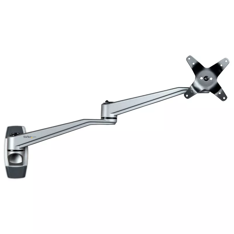 StarTech.com Suporte de Parede para Braço de Monitor - Braço de Monitor de Parede VESA Ergonómico Articulado - 20 Polegadas (52 cm) de Comprimento - Ecrã Único até 34 Polegadas - Orientável/Inclinável/Rotativo - Suporte de Ecrã Ajustável