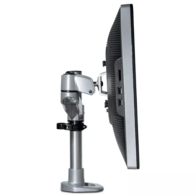 StarTech.com Braço de Monitor para Montagem em Secretária - Ecrã VESA ou Apple iMac/Thunderbolt ou Ultrawide até 14 kg - Montagem em Mastro de Secretária para Ecrã Único Articulada e Ajustável em Altura - Grampo/Passagem
