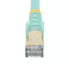 StarTech.com Cabo Ethernet CAT6a de 5m – 10 Gigabit Blindado RJ45 com Proteção de Patilha Cabo Patch PoE 100W – Cabo de Rede STP 10GbE com Alívio de Tensão – Aqua Testado Individualmente/Cablagem Certificada UL/TIA