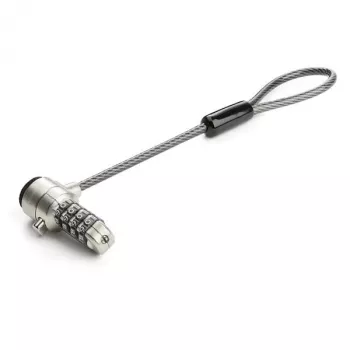 StarTech.com Cabo de segurança universal para portátil com laço de extensão – 15 cm (6 polegadas) proteção antifurto fechadura de combinação de 4 dígitos K-Slot – Cabo de segurança para computador para criar fechadura twin/multi-head para vários dispositivos