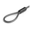 StarTech.com Cabo de segurança universal para portátil com laço de extensão – 15 cm (6 polegadas) proteção antifurto fechadura de combinação de 4 dígitos K-Slot – Cabo de segurança para computador para criar fechadura twin/multi-head para vários dispositivos