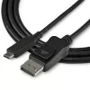 StarTech.com Cabo USB-C para DisplayPort 1.4 de 3,3 pés / 1 m – Conversor adaptador de vídeo USB Type-C para DP 1.4 Alt Mode 8K/5K/4K – HBR3/HDR/DSC – Cabo para monitor DP 8K 60 Hz – USB-C/Thunderbolt 3