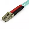StarTech.com Cabo de fibra ótica multimodo LC/UPC para LC/UPC OM3 de 7 m (22 pés), cabo de fibra zipcord full duplex 50/125 µm, 100G, baixa atenuação de inserção, cabo jumper de fibra ótica LSZH