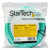 StarTech.com Cabo de fibra ótica multimodo LC/UPC para LC/UPC OM3 de 15 m (50 pés), full duplex, cabo de fibra zipcord 50/125 µm, 100G, baixa atenuação de inserção, cabo jumper de fibra LSZH