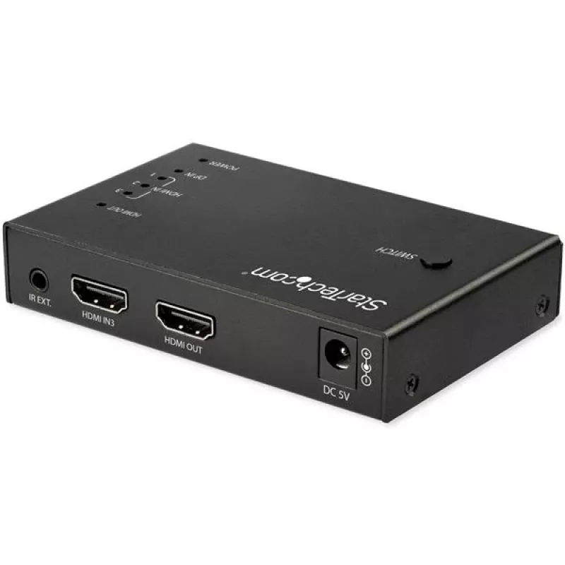 StarTech.com Comutador de vídeo HDMI de 4 portas - 3x HDMI e 1x DisplayPort - 4K 60Hz