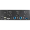 StarTech.com Comutador KVM HDMI de 2 portas para monitor duplo – 4K 60 Hz Ultra HD HDR – Comutador KVM HDMI 2.0 4K de secretária com hub USB 3.0 de 2 portas (5 Gbit/s) e 4x USB 2.0 HID, áudio – Comutação por tecla de atalho – TAA