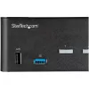 StarTech.com Comutador KVM HDMI de 2 portas para monitor duplo – 4K 60 Hz Ultra HD HDR – Comutador KVM HDMI 2.0 4K de secretária com hub USB 3.0 de 2 portas (5 Gbit/s) e 4x USB 2.0 HID, áudio – Comutação por tecla de atalho – TAA