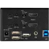StarTech.com Comutador KVM HDMI de 2 portas para monitor duplo – 4K 60 Hz Ultra HD HDR – Comutador KVM HDMI 2.0 4K de secretária com hub USB 3.0 de 2 portas (5 Gbit/s) e 4x USB 2.0 HID, áudio – Comutação por tecla de atalho – TAA