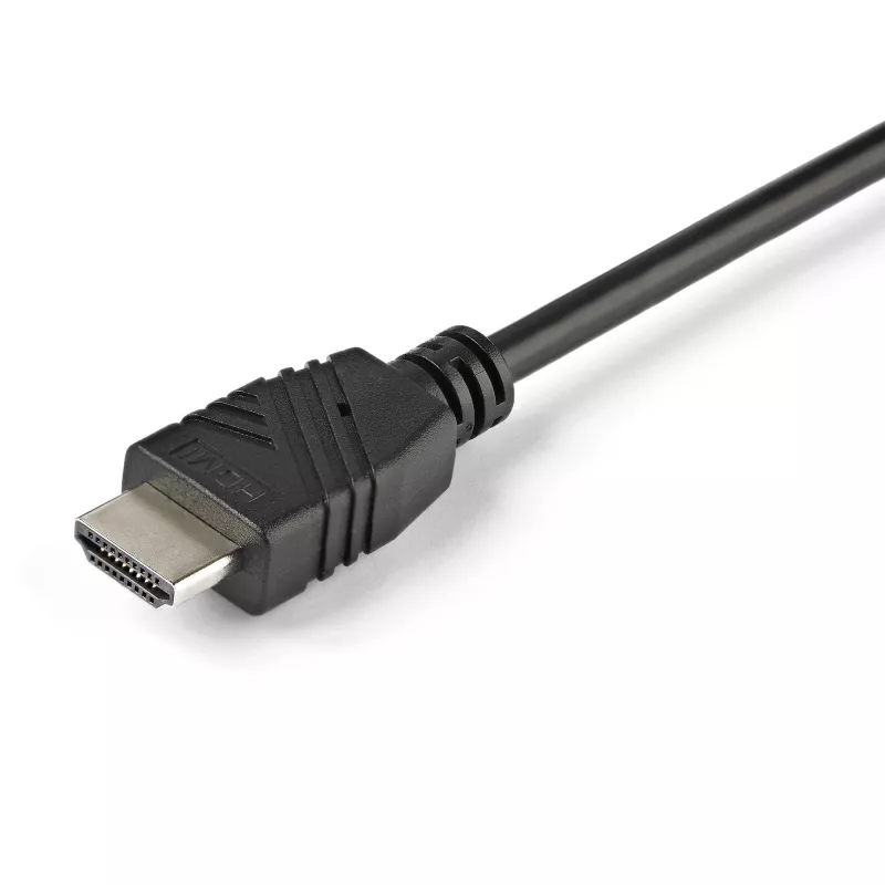 StarTech.com Comutador KVM HDMI de 2 portas - 4K 60Hz - Comutador KVM USB de secretária compacto de duas portas UHD/Ultra HD com cabos integrados de 1,2 m e áudio - Alimentado por bus e comutação remota - MacBook ThinkPad