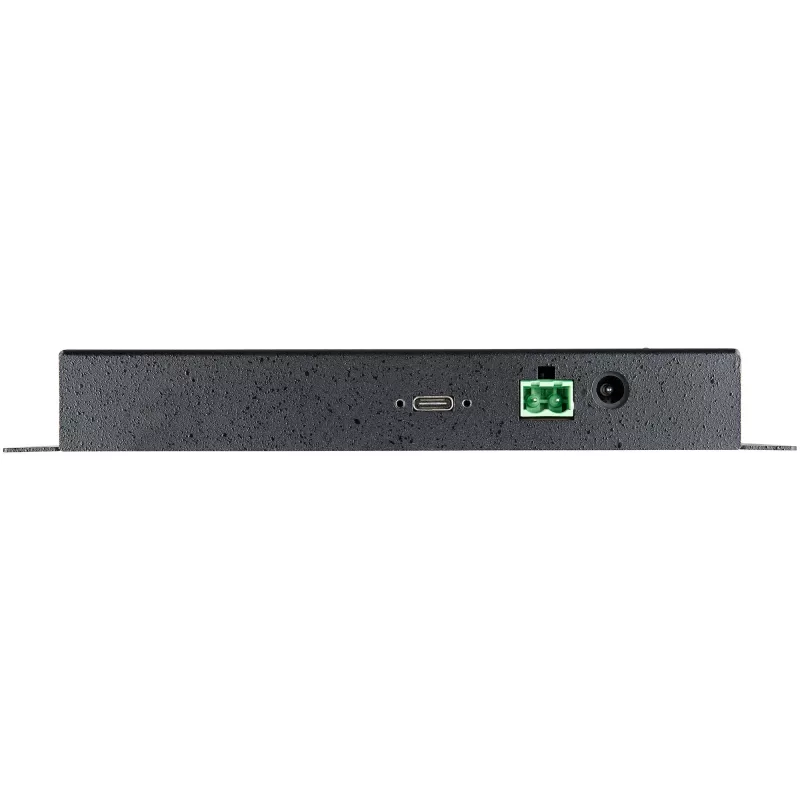 StarTech.com Hub USB C de 4 portas 10Gbps – Hub USB Type-C industrial em metal com 3x USB-A e 1x USB-C – Proteção ESD e sobretensão – Host USB-C ou USB-A – Hub USB 3.2/3.1 Gen 2 autoalimentado e montável