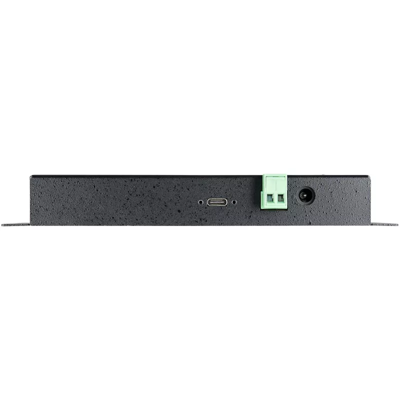 StarTech.com Hub USB C de 4 portas 10Gbps – Hub USB Type-C industrial em metal com 3x USB-A e 1x USB-C – Proteção ESD e sobretensão – Host USB-C ou USB-A – Hub USB 3.2/3.1 Gen 2 autoalimentado e montável