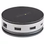 StarTech.com Adaptador multiporta USB-C - Mini-dock USB 3.1 Gen 2 10 Gbit/s Type-C com HDMI/DisplayPort 4K 60Hz ou VGA 1080p - Passagem PD de 75 W, hub USB de 3 portas, GbE - Docking station móvel