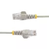 StarTech.com Cabo CAT6 de 2 m – Fino – Fichas RJ45 sem patilha – Cinzento