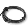 StarTech.com Fechadura de cabo universal 3-em-1 para portátil de 2 m – Fechadura de cabo de segurança com chave para portátil/desktop, compatível com K-Slot, Nano e Wedge-Slot – Fechadura de cabo de aço antifurto com chaves