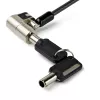 StarTech.com Fechadura de cabo universal 3-em-1 para portátil de 2 m – Fechadura de cabo de segurança com chave para portátil/desktop, compatível com K-Slot, Nano e Wedge-Slot – Fechadura de cabo de aço antifurto com chaves