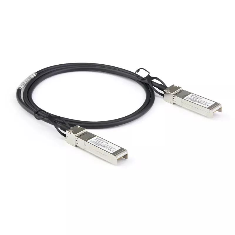StarTech.com Cabo Twinax de ligação direta SFP+ para SFP+ 10G de 3m compatível com Dell EMC DAC-SFP-10G-3M – DAC de cobre SFP+ 10GbE 10 Gbps passivo de baixo consumo Módulo Mini-GBIC/Transceptor DAC