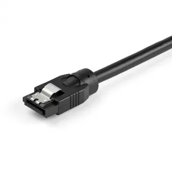 StarTech.com Cabo SATA redondo de 0,6 m, 0,6 m, SATA III, SATA 7 pinos, SATA 7 pinos, macho/macho, preto