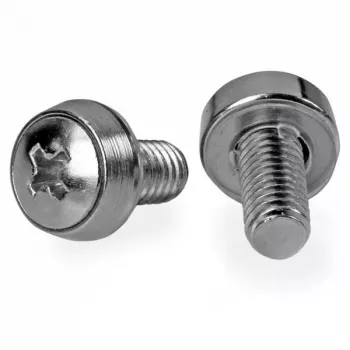 StarTech.com Parafusos para rack de servidor 12-24 – Pack de 50 – Niquelados