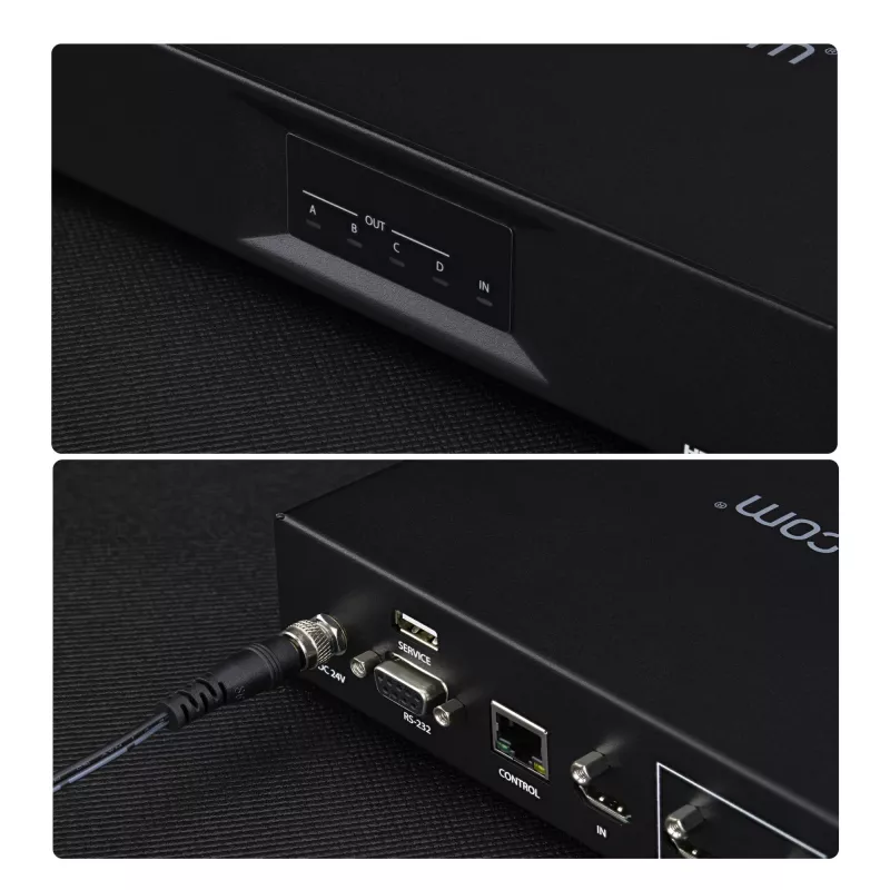 StarTech.com Controlador de parede de vídeo HDMI 2x2 – Entrada de vídeo HDMI 2.0 4K 60Hz para 4x saída 1080p – Processador de parede de vídeo para multi-ecrã – Splitter de parede de vídeo – Controlo RS232/Ethernet