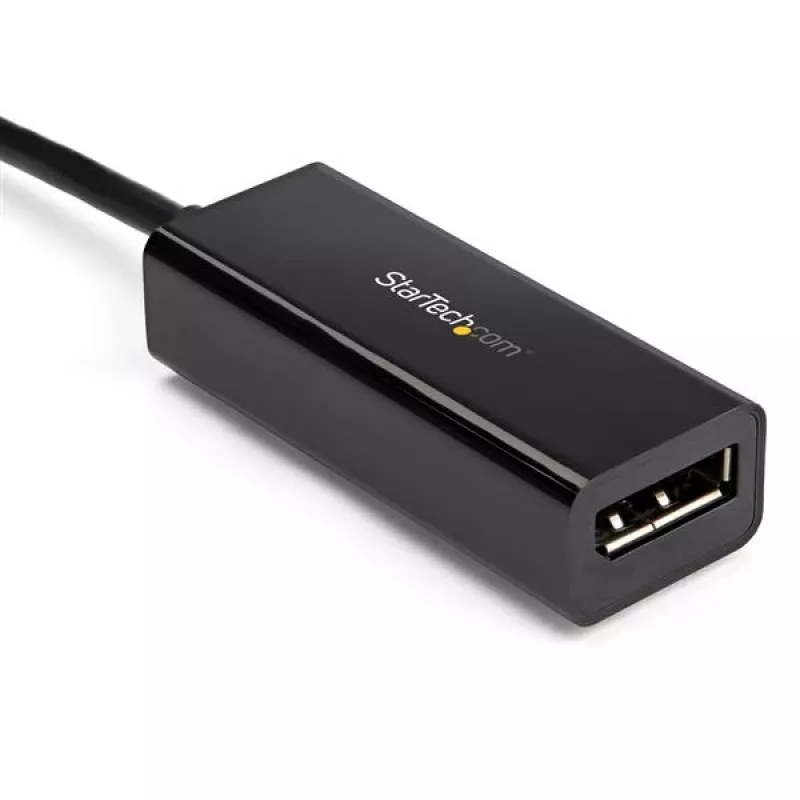 StarTech.com Adaptador USB-C para DisplayPort – Conversor de vídeo USB Type-C para DP 1.4 Alt Mode 8K/5K/4K – HBR3/DSC/HDR – Adaptador de monitor DisplayPort compatível com Thunderbolt 3 8K 60 Hz