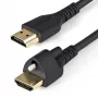 StarTech.com Cabo HDMI de 0,9m (3ft) com parafuso de fixação – 4K 60Hz HDR – Cabo para monitor HDMI 2.0 de alta velocidade com fichas de parafuso de fixação para ligação segura – Cabo HDMI com Ethernet – M/M