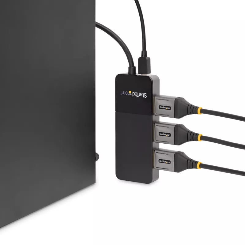StarTech.com Adaptador multi-monitor de 3 portas – Splitter de vídeo DisplayPort 1.4 para 3x DisplayPort 4K – Duplo ou triplo 4K – Hub MST DisplayPort para portátil/desktop para vários monitores – Apenas para PCs Windows