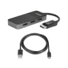 StarTech.com Adaptador multi-monitor de 3 portas – Splitter de vídeo DisplayPort 1.4 para 3x DisplayPort 4K – Duplo ou triplo 4K – Hub MST DisplayPort para portátil/desktop para vários monitores – Apenas para PCs Windows