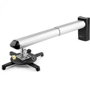 StarTech.com Suporte de parede universal para projetor - Suporte para projetor compatível com projetores de curto e ultra-curto alcance até 15 kg - Inclinação/rotação/giração - Distância ajustável à parede de 42 cm a 70,5 cm - TAA