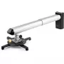 StarTech.com Suporte de parede universal para projetor - Suporte para projetor compatível com projetores de curto e ultra-curto alcance até 15 kg - Inclinação/rotação/giração - Distância ajustável à parede de 42 cm a 70,5 cm - TAA