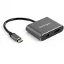 StarTech.com Adaptador de vídeo multiporta USB-C – Adaptador de monitor USB-C para HDMI 2.0 ou Mini DisplayPort 1.2 4K 60 Hz – Conversor de ecrã USB Type-C 2-em-1 HDMI/MDP HBR2 HDR – Compatível com TB3