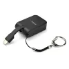 StarTech.com Adaptador USB-C para HDMI compacto – Conversor de vídeo USB Type-C para HDMI 4K 30Hz com anel de porta-chaves – Dongle USB-C DP Alt Mode para monitor HDMI – Compatível com Thunderbolt 3
