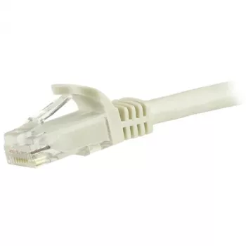 StarTech.com Cabo Ethernet CAT6 de 1,5 m – Branco, cabo Ethernet Gigabit CAT 6 – 250 MHz 100 W PoE RJ45 UTP cabo de rede/patch sem patilhas com alívio de tensão, testado individualmente