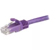 StarTech.com Cabo Ethernet CAT6 de 1,5 m – Roxo, cabo Ethernet Gigabit CAT 6 – 250 MHz, 100 W PoE, RJ45 UTP, cabo de rede/patch, snagless com alívio de tensão, testado individualmente
