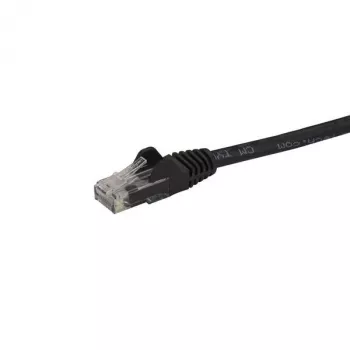 Cabo Ethernet CAT6 StarTech.com 1,5m – preto – cabo Ethernet Gigabit CAT 6 – 250M 100W PoE RJ45 UTP de rede/patch, sem encaixe e com alívio de tensão, testado individualmente
