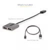 StarTech.com Hub DP para HDMI duplo MST – HDMI duplo 4K 60 Hz – Adaptador DisplayPort multi-monitor com cabo de 30 cm – Hub Multi Stream Transport DP 1.4, DSC | HBR3 – Splitter DP para HDMI