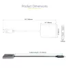 StarTech.com Hub DP para HDMI duplo MST – HDMI duplo 4K 60 Hz – Adaptador DisplayPort multi-monitor com cabo de 30 cm – Hub Multi Stream Transport DP 1.4, DSC | HBR3 – Splitter DP para HDMI